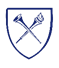 A blue shield with crossed torches

Description automatically generated